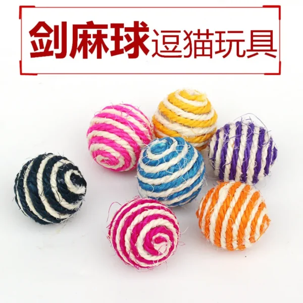 Cat Toys Sword Hemp Ball Scratch-resistant Toys Bite-resistant Bite-relieving Boredom Cat Ball Cat Toys Pet Supplies - Image 2
