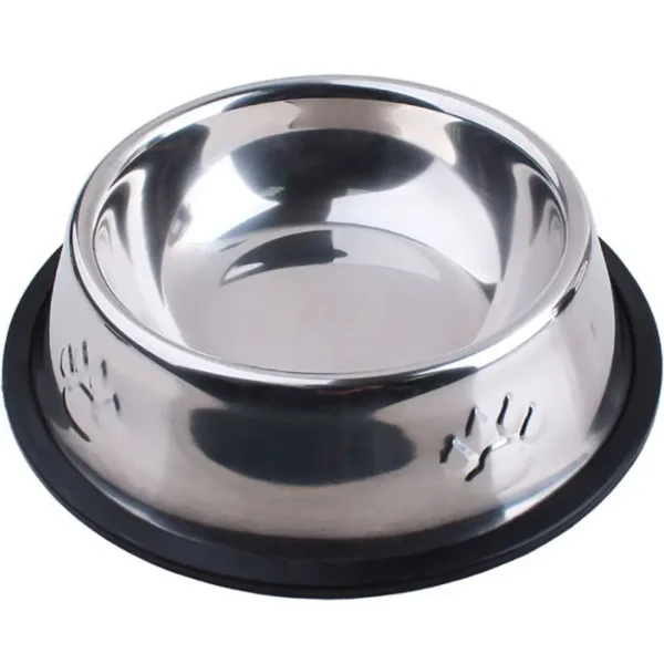 Paw Stainless Steel Pet Dog Bowl Feeder Skidproof Anti-ant Shape Cat Dog Bowls Food Accessories Pet Supplies 6 Sizes - Image 3