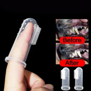 Dog Finger Toothbrush Super Soft Cat Cleaning Toothbrush Teeth Tartar Prevent Remove Supplies Bad Pet Care Stomatitis Breat P6I2