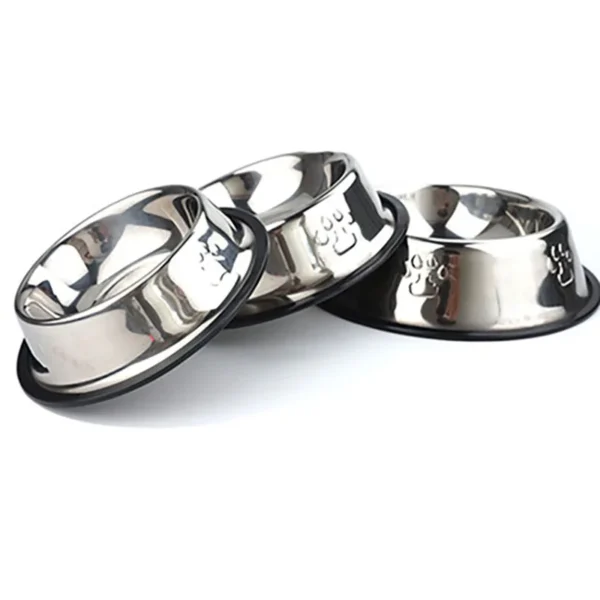 Paw Stainless Steel Pet Dog Bowl Feeder Skidproof Anti-ant Shape Cat Dog Bowls Food Accessories Pet Supplies 6 Sizes - Image 4