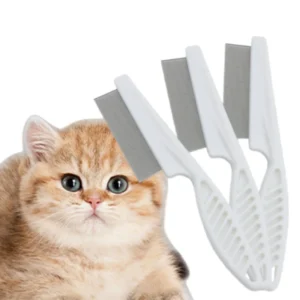Pet Hair Comb Stainless Steel Dog Cat Flea Removal Comb Hair Knot Removal Massage Beauty Comb Pet Supplies Beauty Accessories