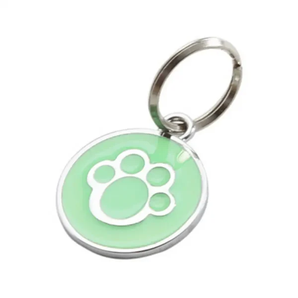 Anti-lost Puppy Dog Cat Collar ID Tags Pendant Mini Claw Print Pet Supplies Engraved Pet Dog Collar Accessories Stainless Steel - Image 2