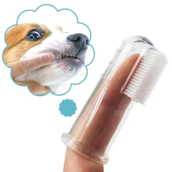 Dog Finger Toothbrush Super Soft Cat Cleaning Toothbrush Teeth Tartar Prevent Remove Supplies Bad Pet Care Stomatitis Breat P6I2 - Image 2