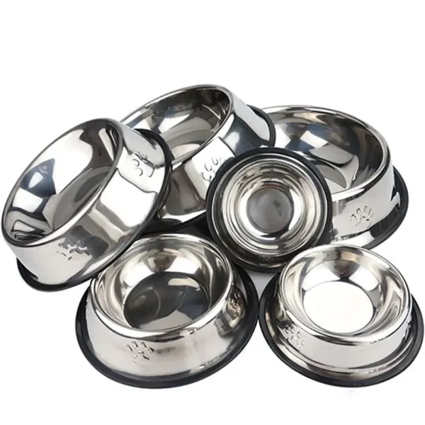 Paw Stainless Steel Pet Dog Bowl Feeder Skidproof Anti-ant Shape Cat Dog Bowls Food Accessories Pet Supplies 6 Sizes - Image 6