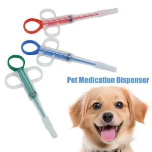 Pet Feeding Syringe Pet Drug Tablet Pusher Cats Dogs Medicine Water Syringes Feeder Supplies Can Clip Pills Cats Dogs Pet Feeder