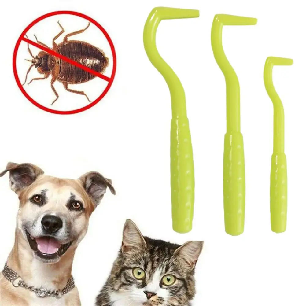 Plastic Pet Lice Remover Hook Soft Dog Flea Remover Tick Tweezer Hook Extractor Portable Supplies Cleaning Universial P Y3z6 - Image 2