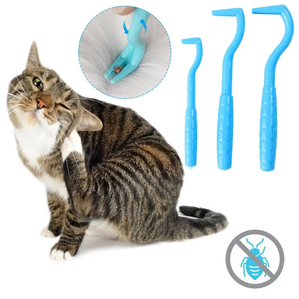 Plastic Pet Lice Remover Hook Soft Dog Flea Remover Tick Tweezer Hook Extractor Portable Supplies Cleaning Universial P Y3z6 - Image 3
